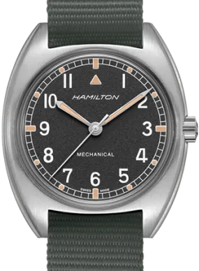 Khaki Pilot Pioneer Mechanical Black - Military Nylon Strap Ref. H76419931