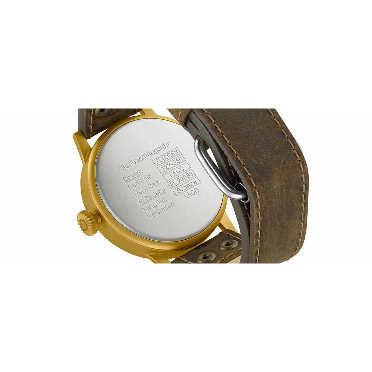 LACO PILOT WATCH ORIGINAL SAARBRUCKEN BRONZE 45 MM AUTOMATIC