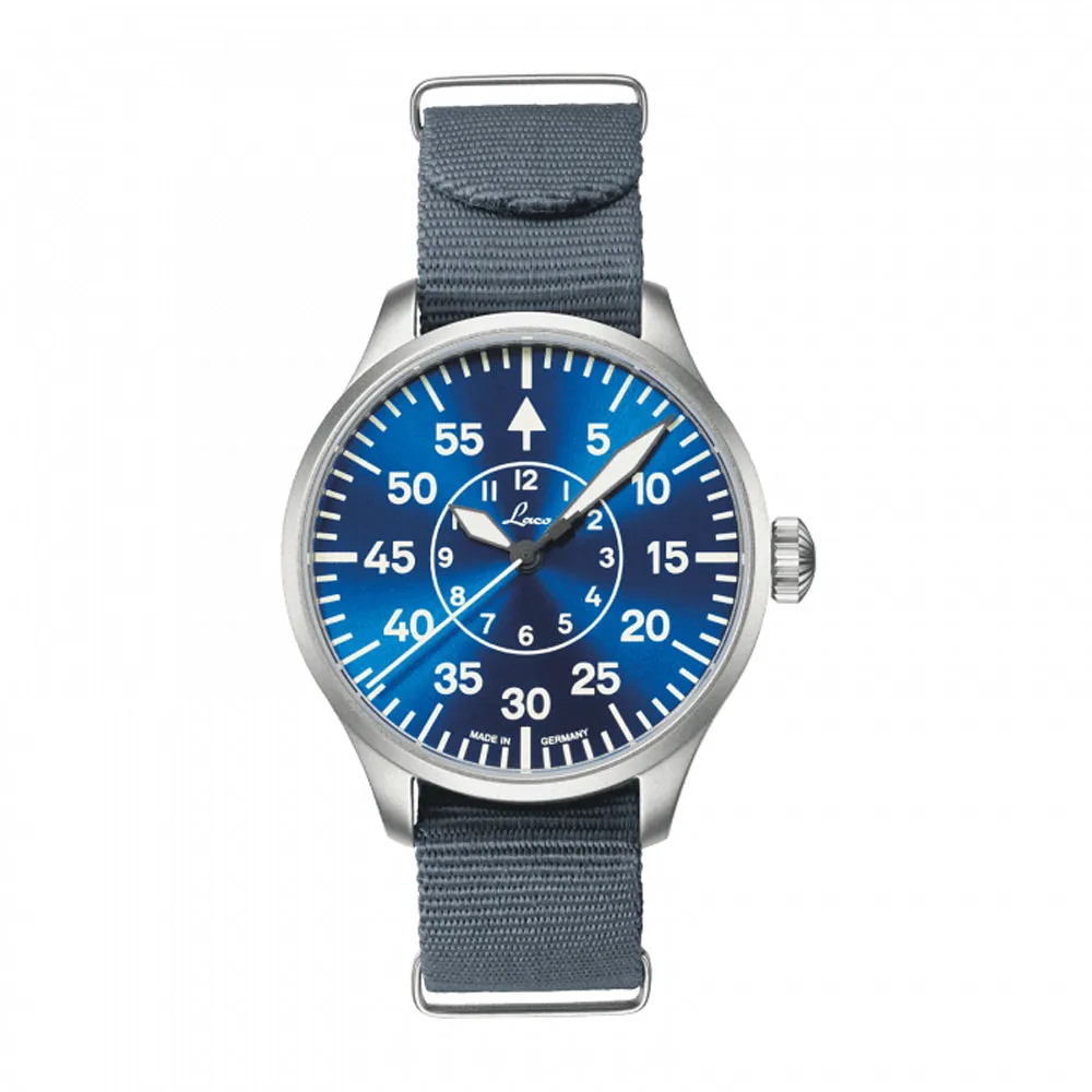 LACO PILOT WATCHES BASIC AACHEN BLAUE STUNDE 39 MM AUTOMATIC
