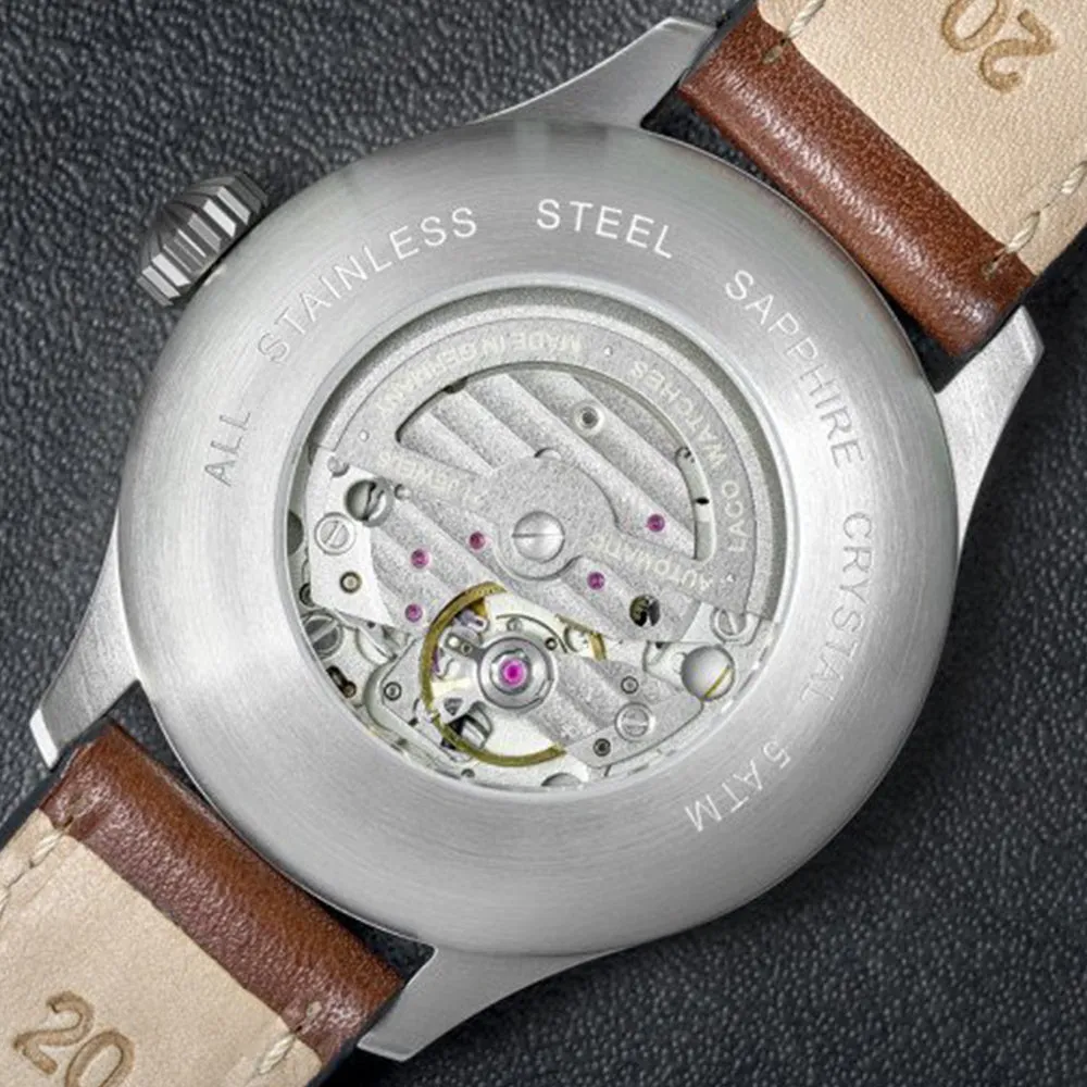 LACO PILOT WATCHES BASIC AUGSBURG 42 MM AUTOMATIC