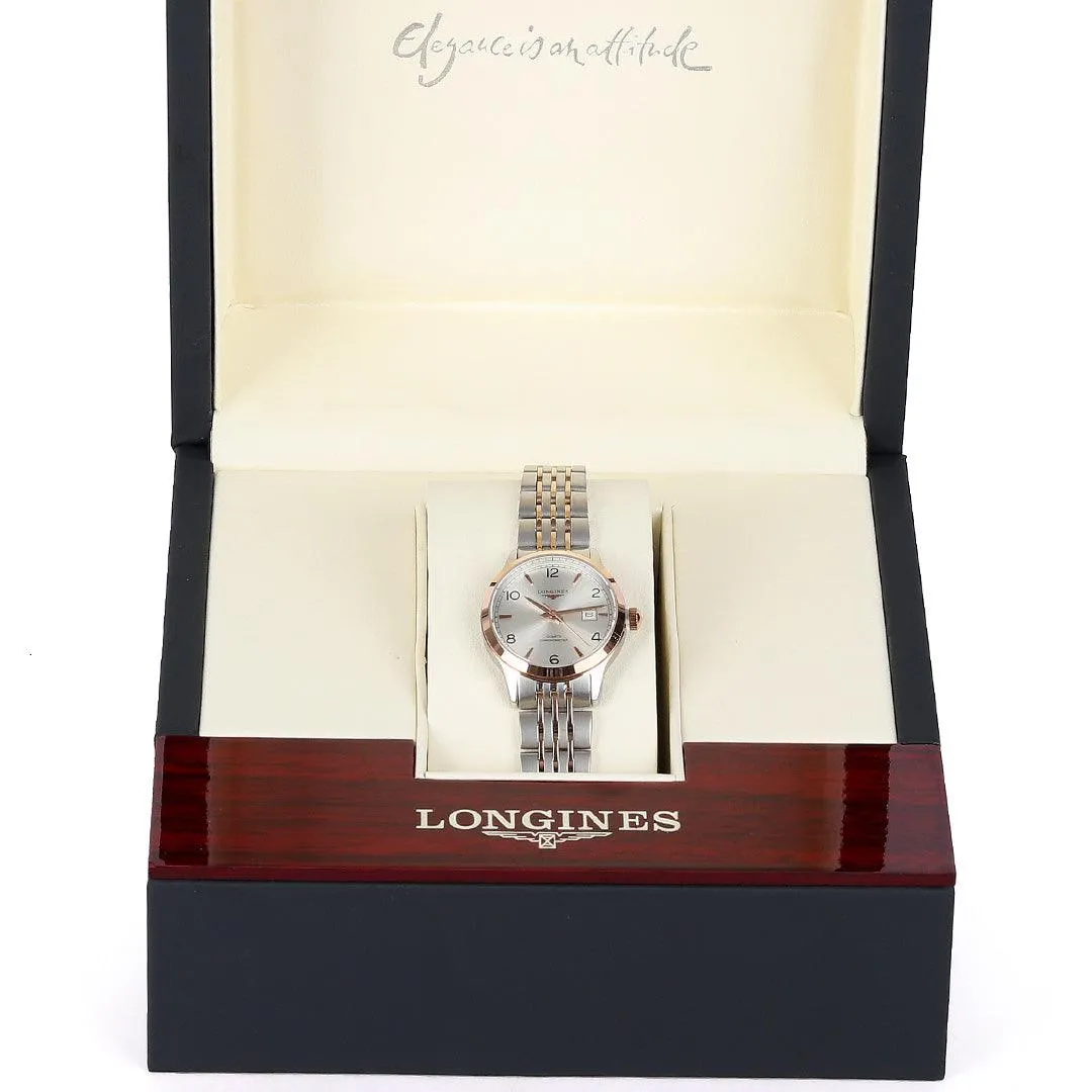 Longines Elegance Women's Classic Dial Silver And Gold Watch