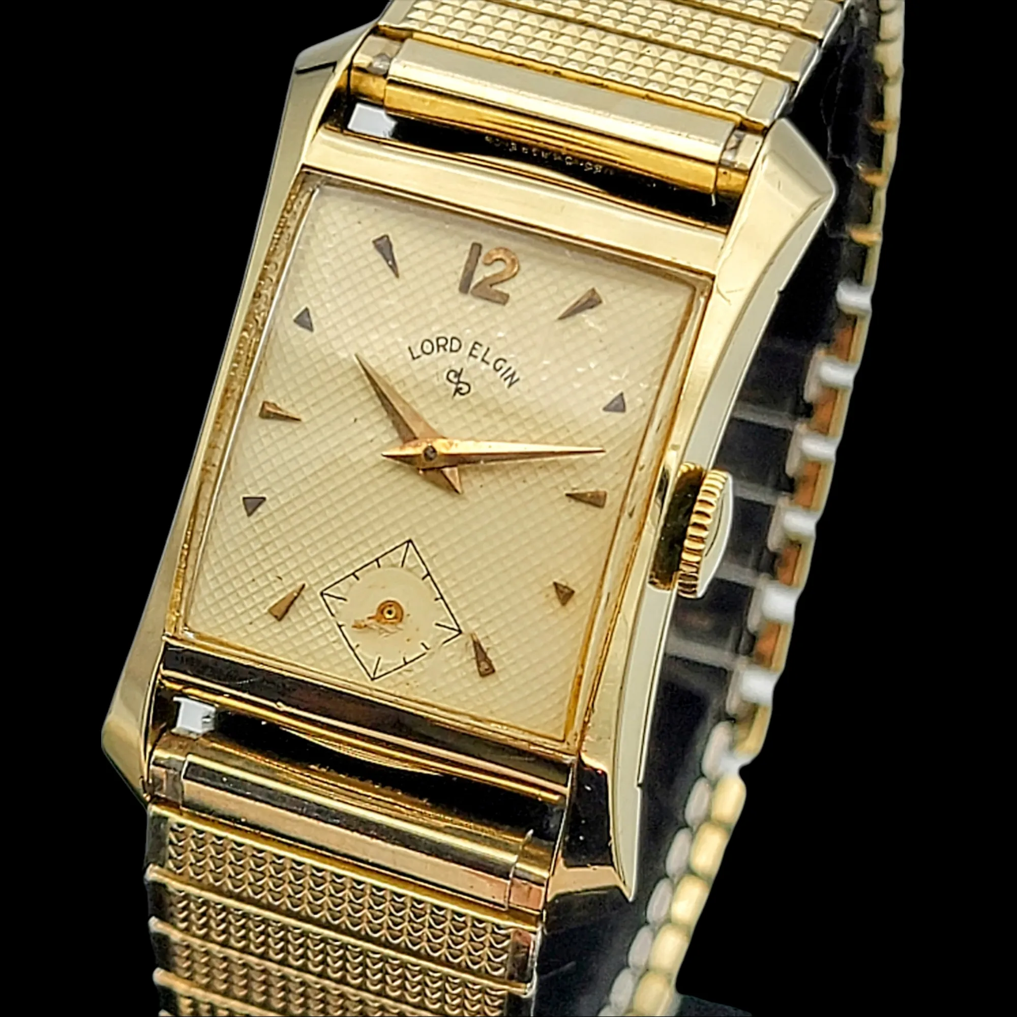 LORD ELGIN Ref. 4525 21 Jewels 14K GOLD