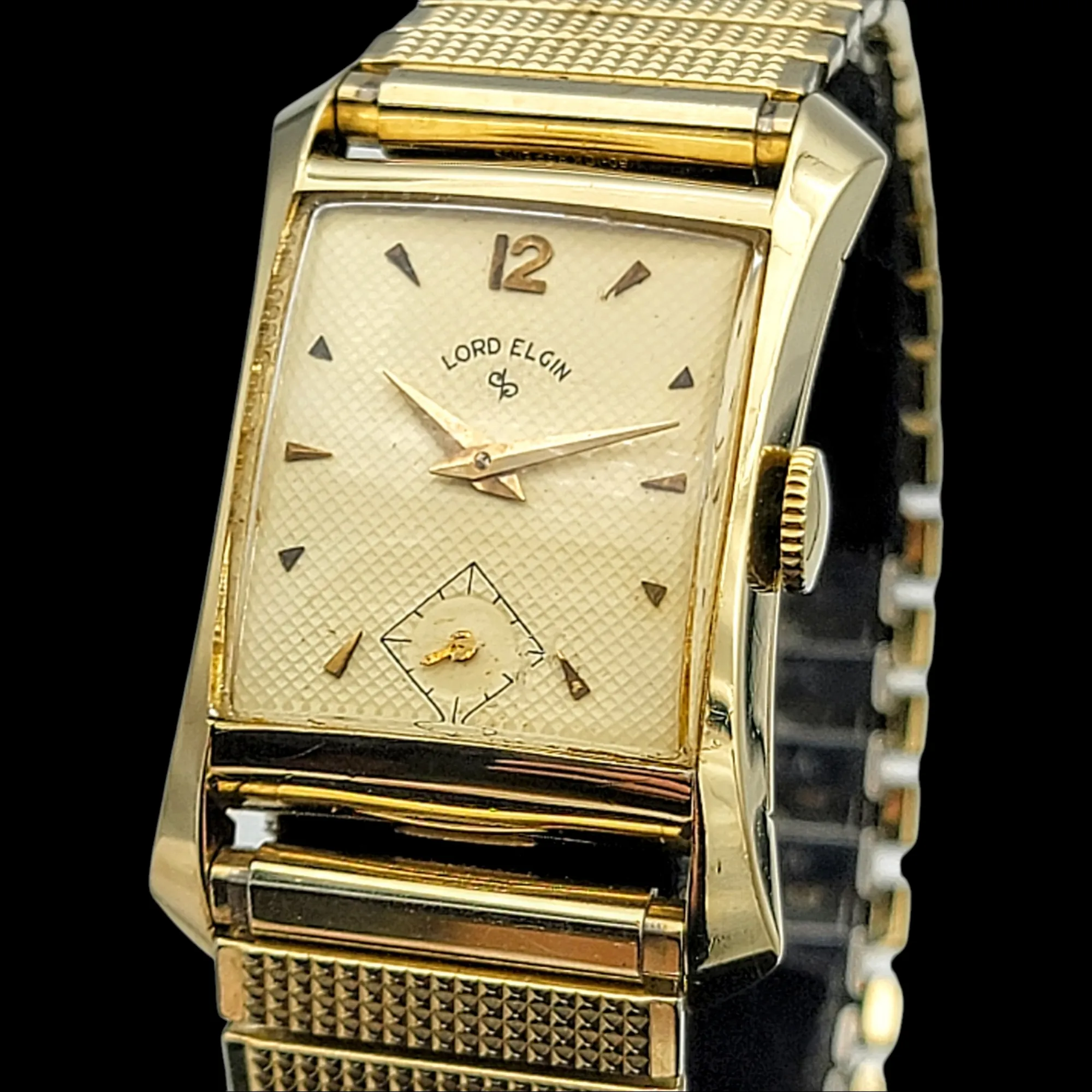 LORD ELGIN Ref. 4525 21 Jewels 14K GOLD