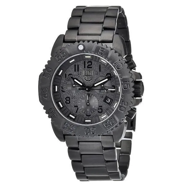 Luminox 3182.BO Men's Sea Steel Colormark Chronograph 3180 Black Dial Dive Watch