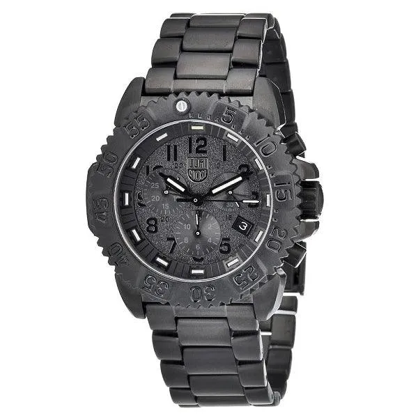 Luminox 3182.BO Men's Sea Steel Colormark Chronograph 3180 Black Dial Dive Watch
