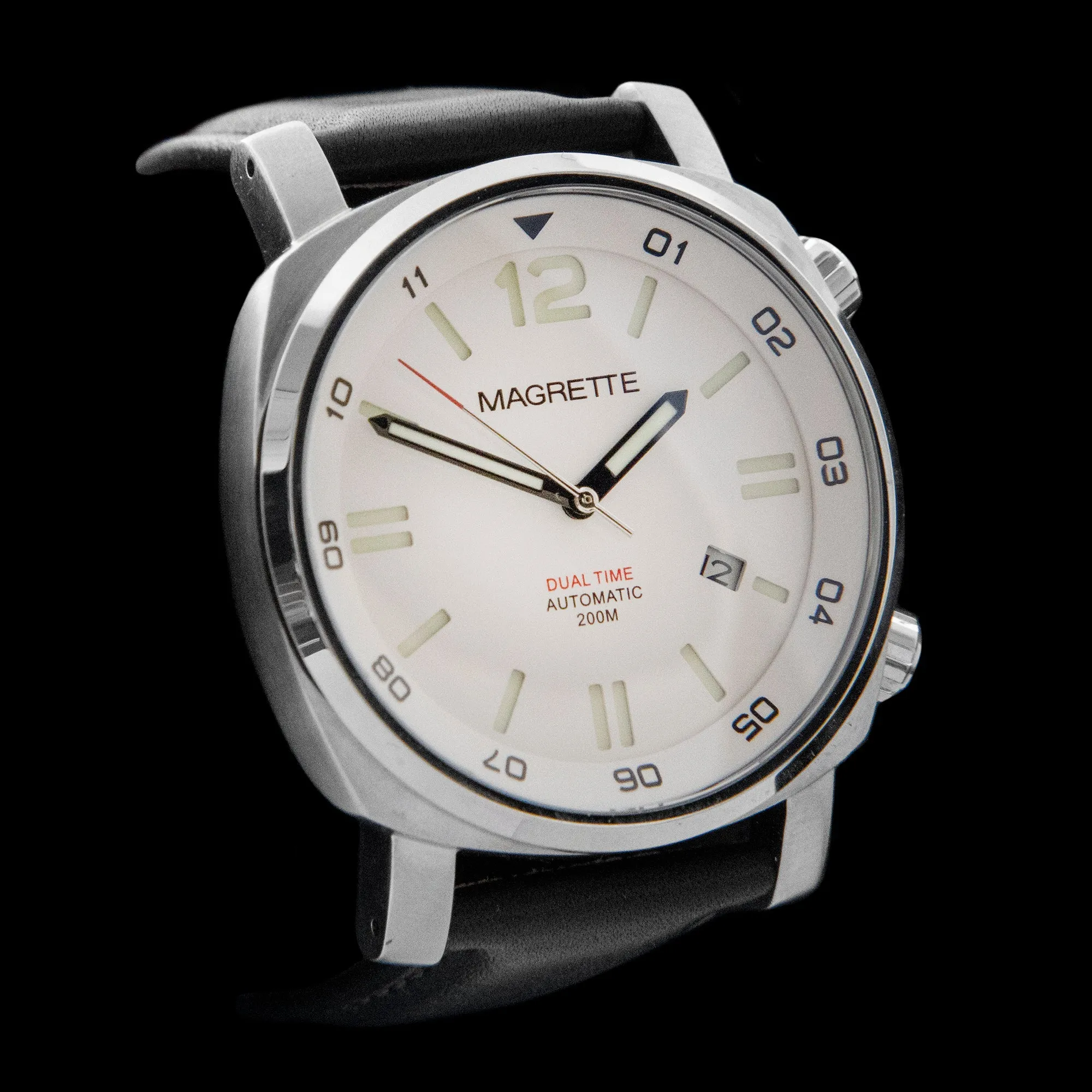 Magrette - Dual Time “White Dial” (NEW OLD STOCK)
