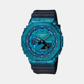 Men's Blue Analog-Digital Resin Watch G1347