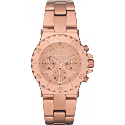 Michael Kors Dylan Chronograph Rose Gold-tone Ladies Watch MK5499