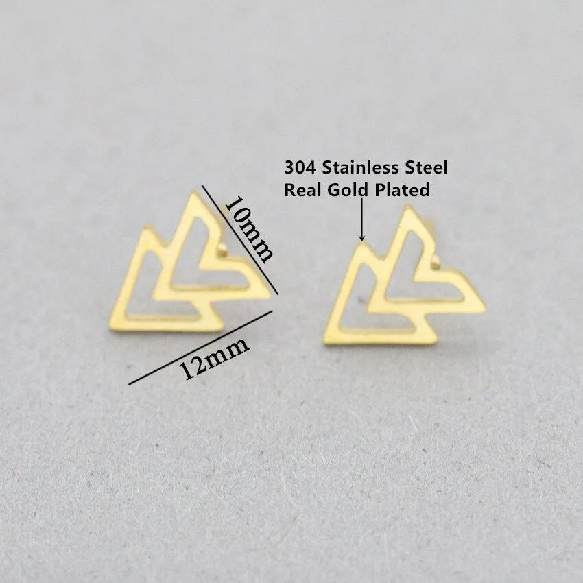 Minimalist Women Ear Jewelry Arrow Studs Earrings