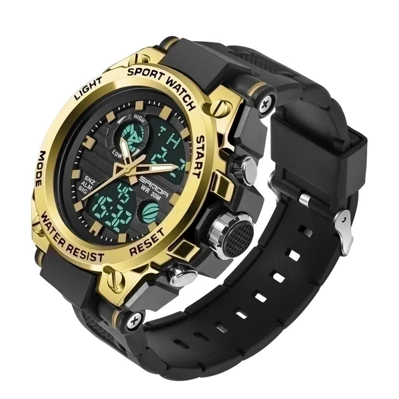 Modern Style Solid Color Electronic Men's Watches
