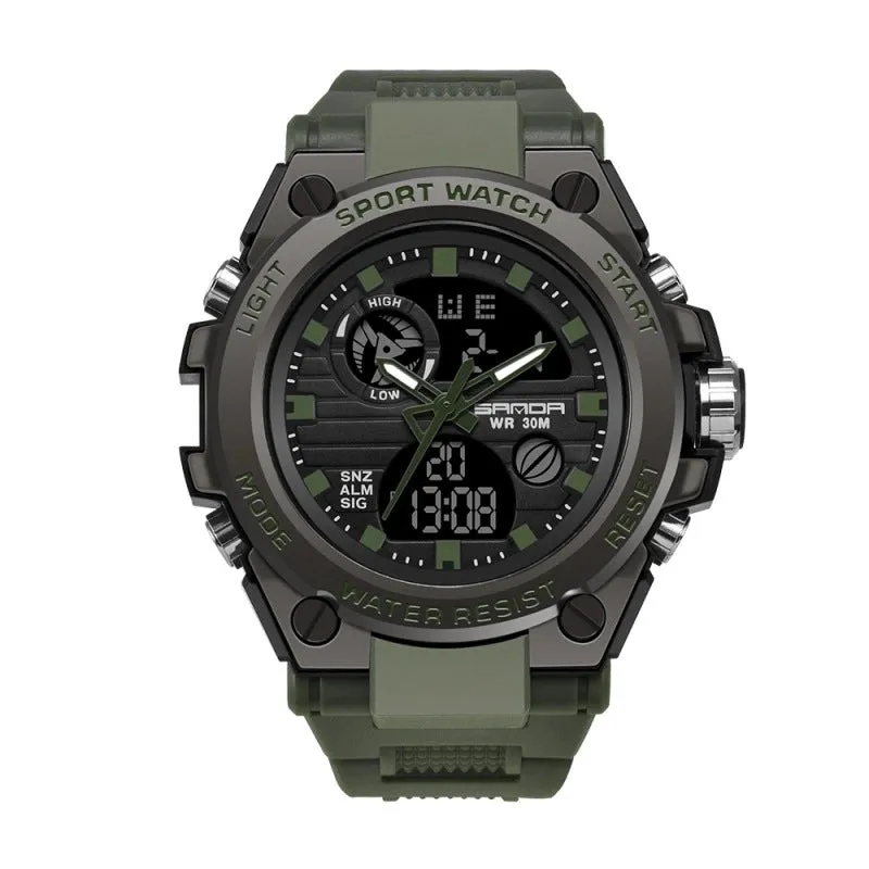 Modern Style Solid Color Electronic Men's Watches