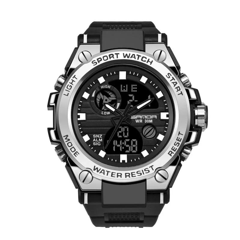 Modern Style Solid Color Electronic Men's Watches