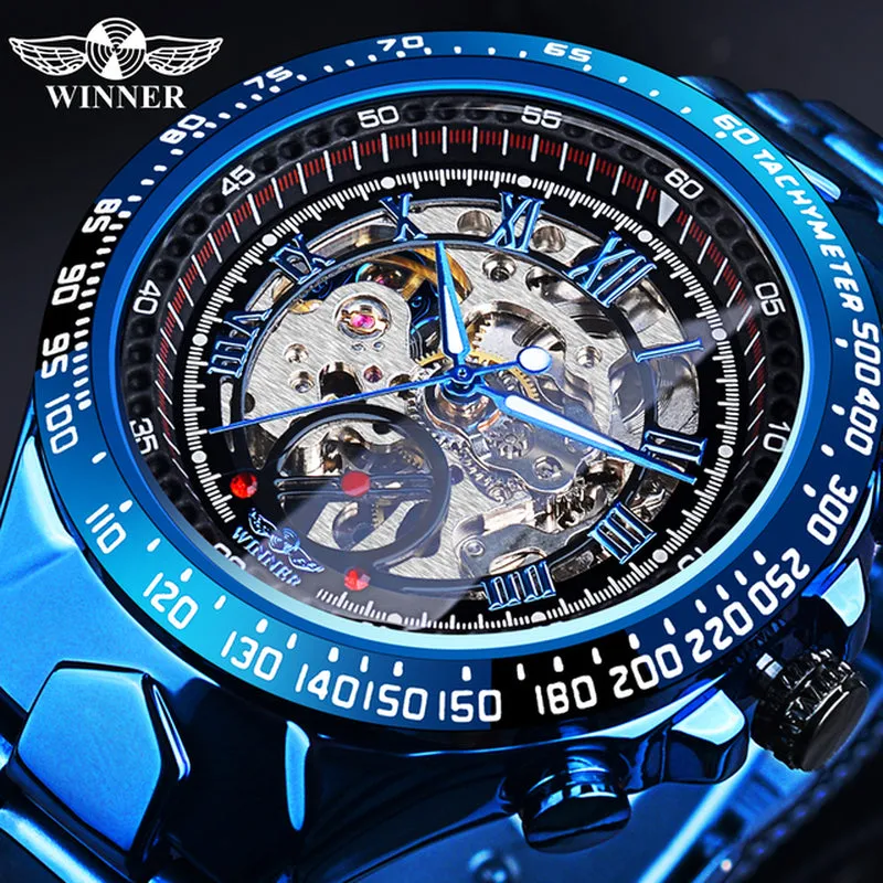 Montre Homme Automatic Skeleton Watch