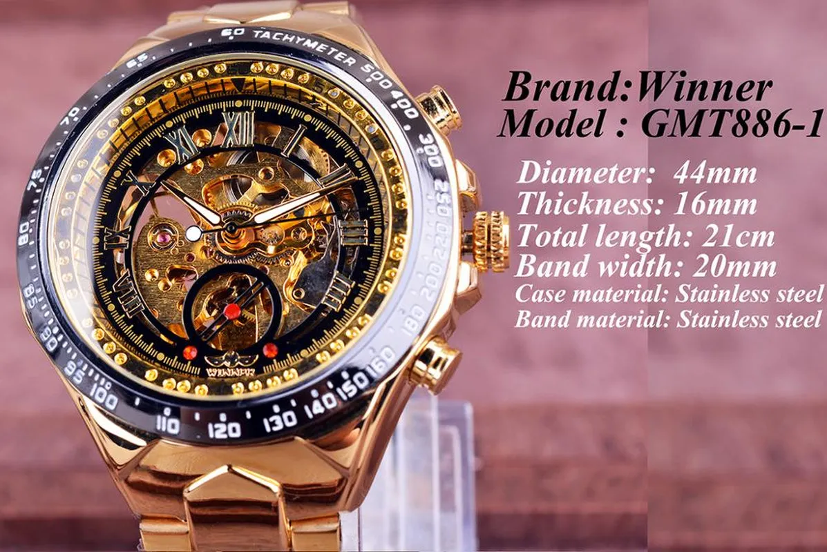 Montre Homme Automatic Skeleton Watch