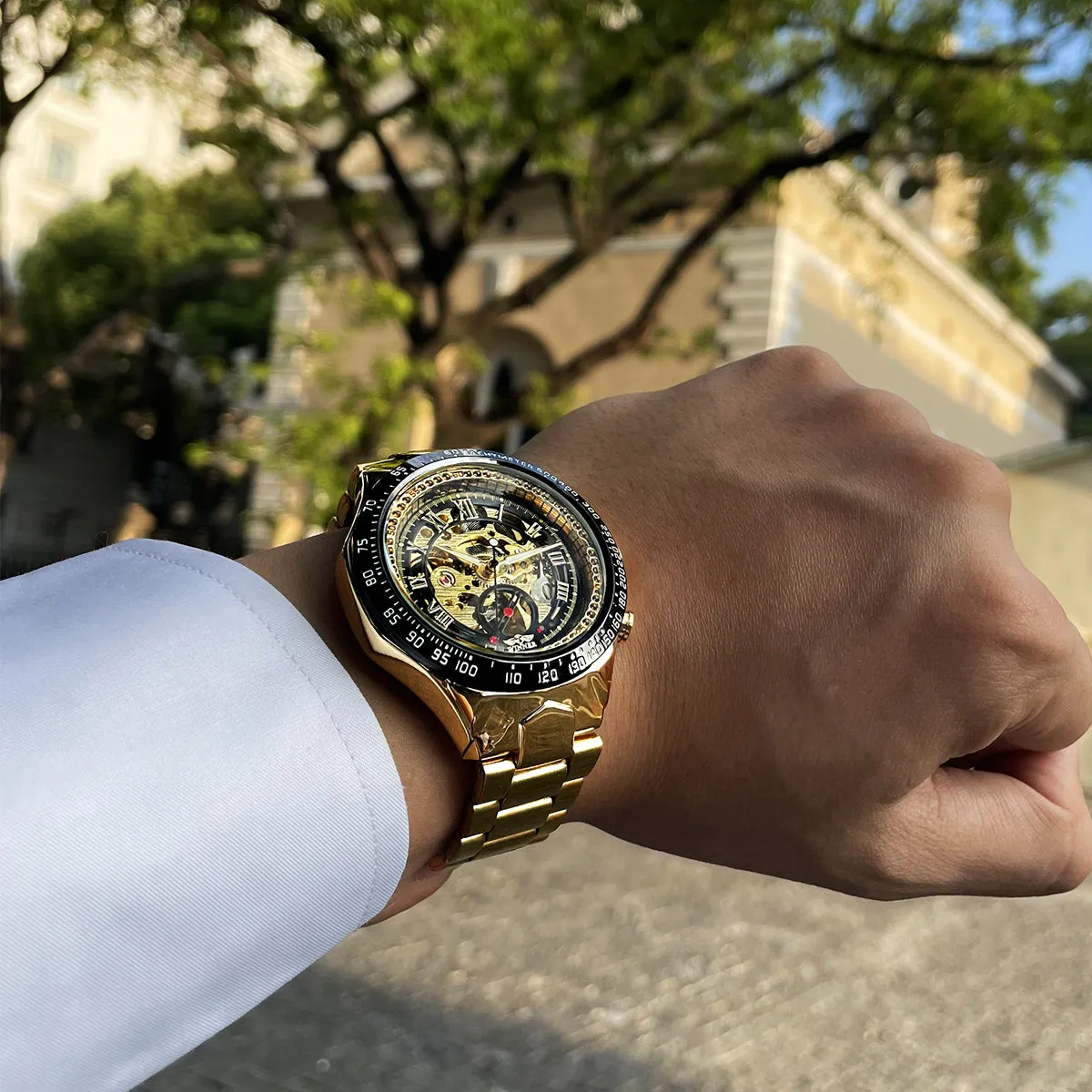 Montre Homme Automatic Skeleton Watch