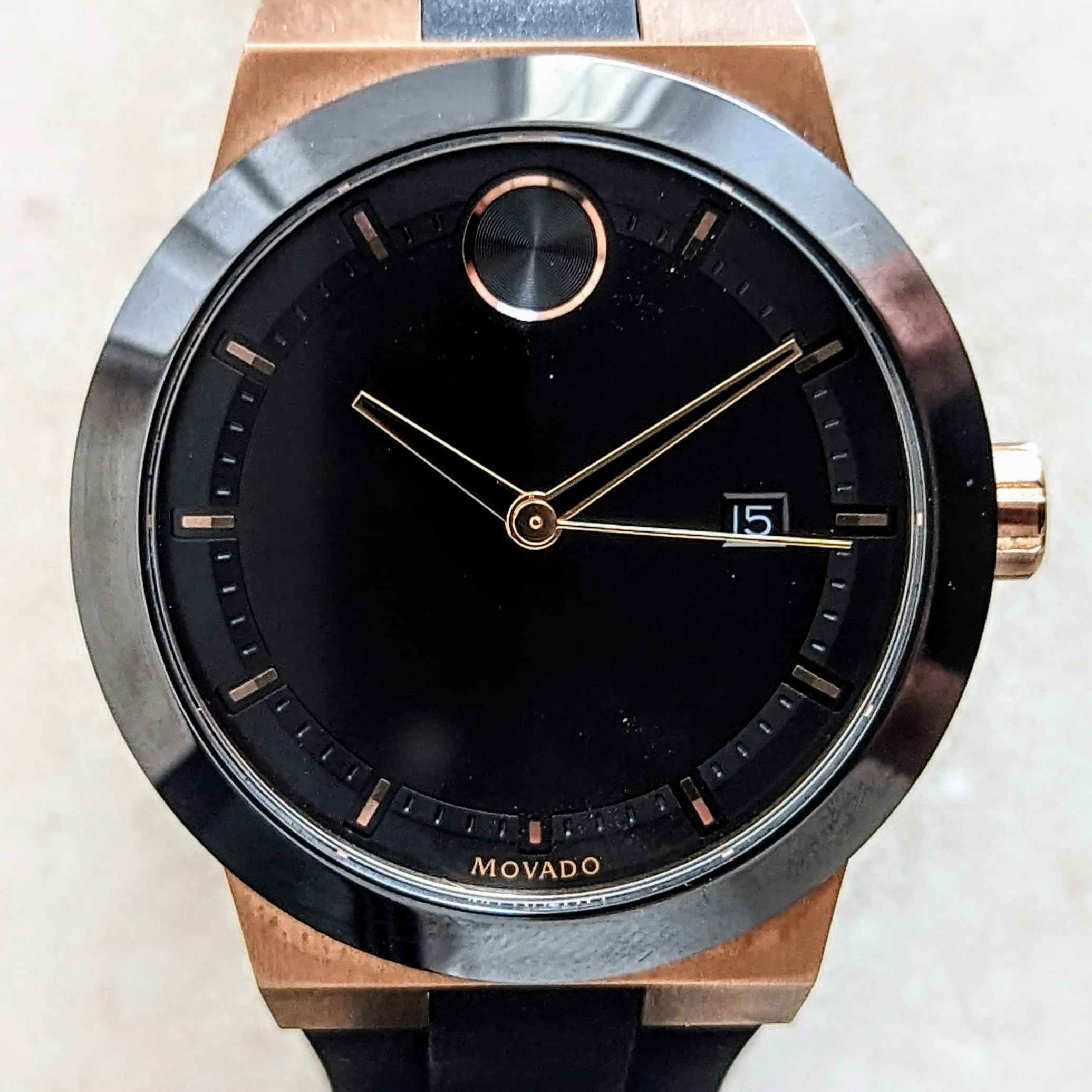MOVADO Bold Fusion Watch Bronze Case Demo Unit Wristwatch Ref. 3600623