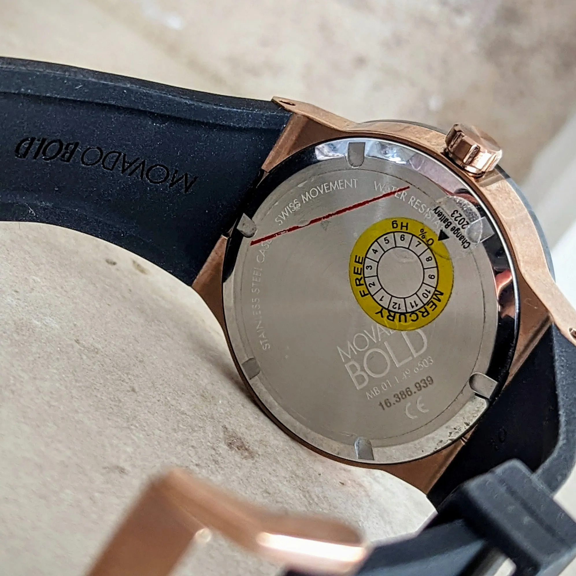 MOVADO Bold Fusion Watch Bronze Case Demo Unit Wristwatch Ref. 3600623
