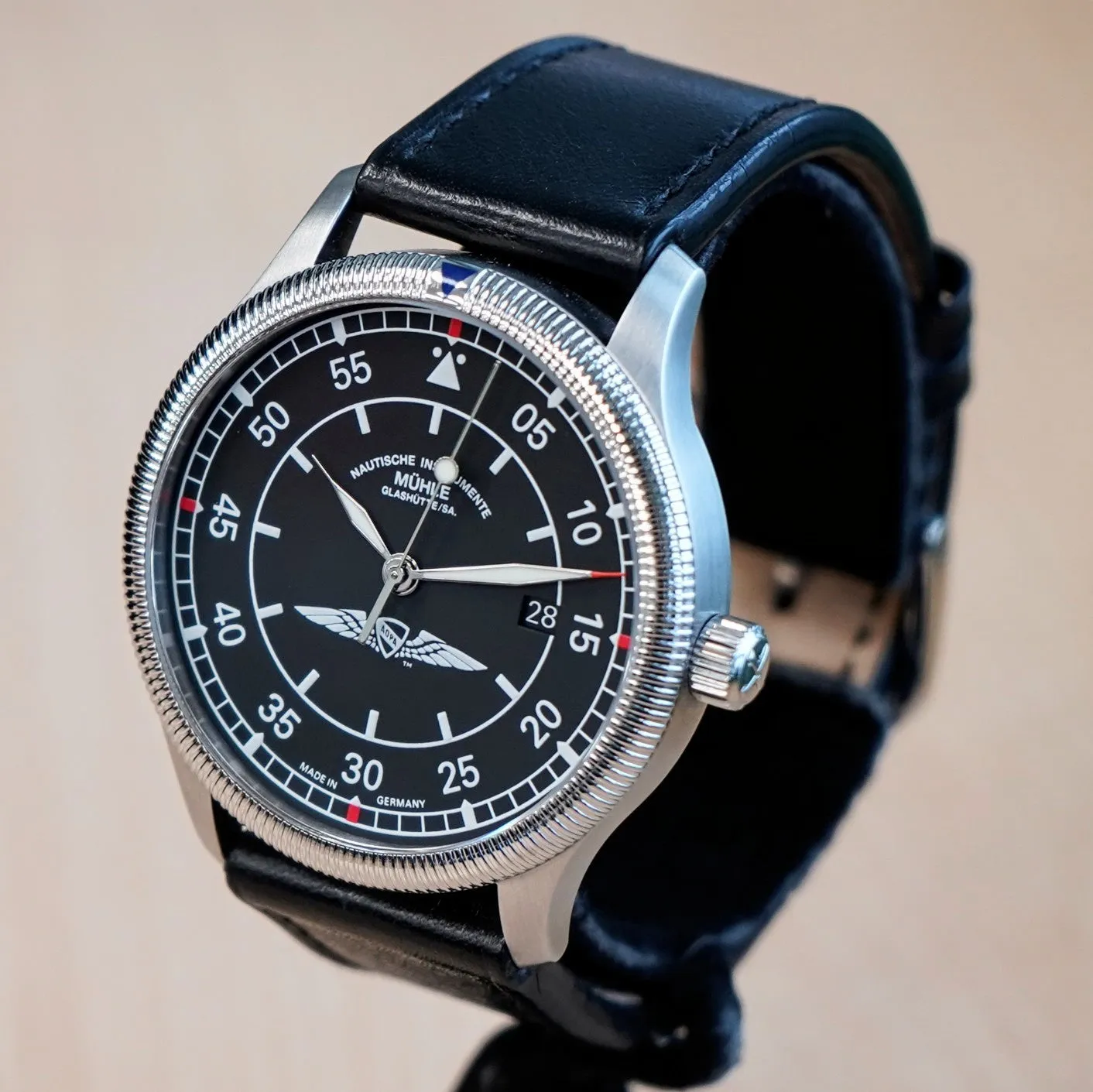 MUHLE GLASHUTTE AOPA Aerosport Limited Edition Watch M1-37-34-401 Automatic Wristwatch - ALL Original BOX & Papers!