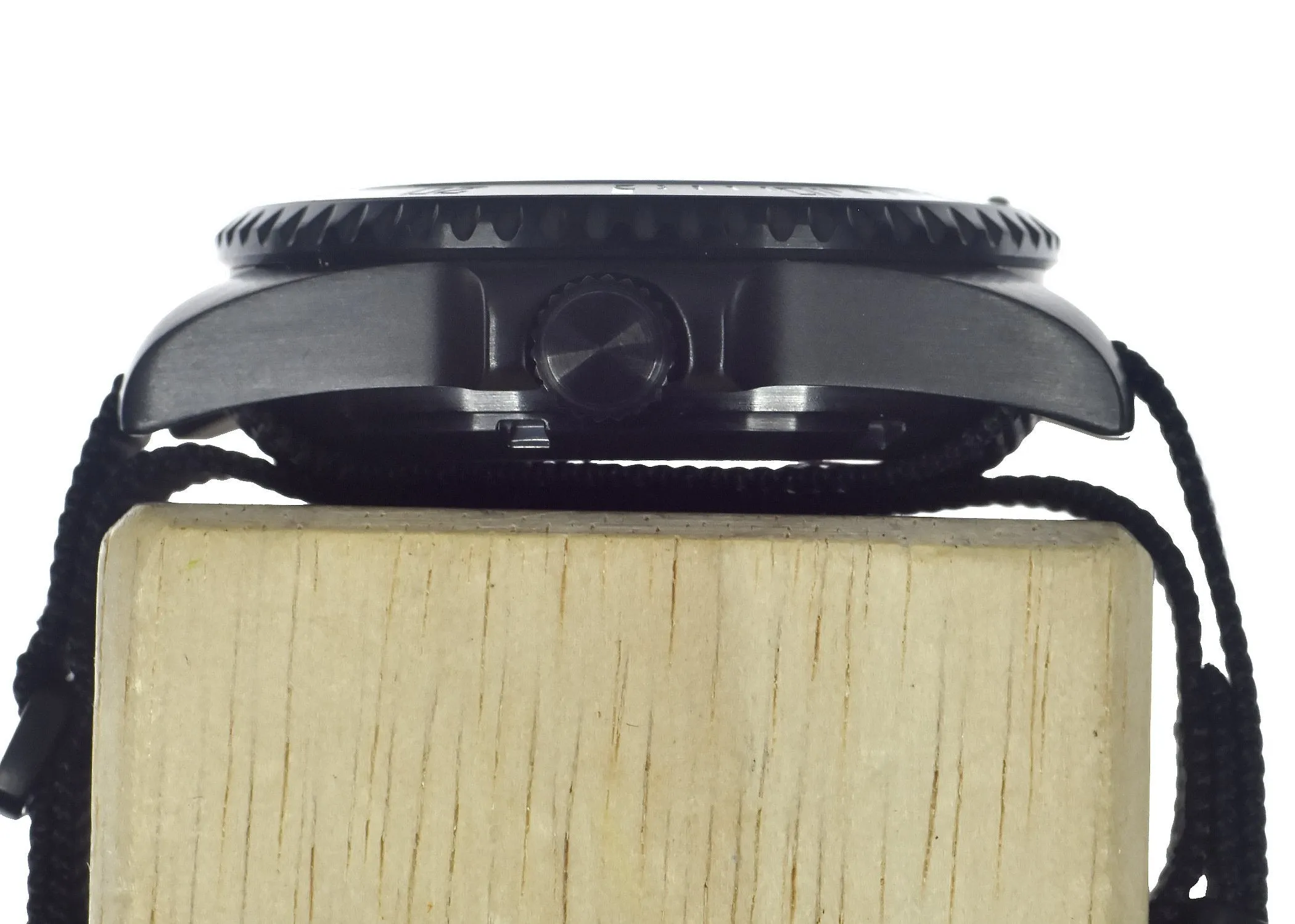 MWC 24 Jewel 300m Automatic Military Divers Watch in Black PVD Steel with Ceramic Bezel and Sapphire Crystal