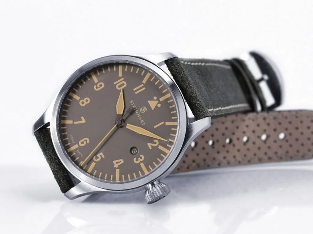 Nav B-Uhr 44 Date Vintage Grey