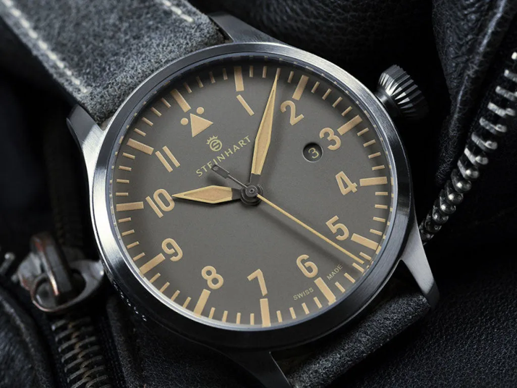 Nav B-Uhr 44 Date Vintage Grey