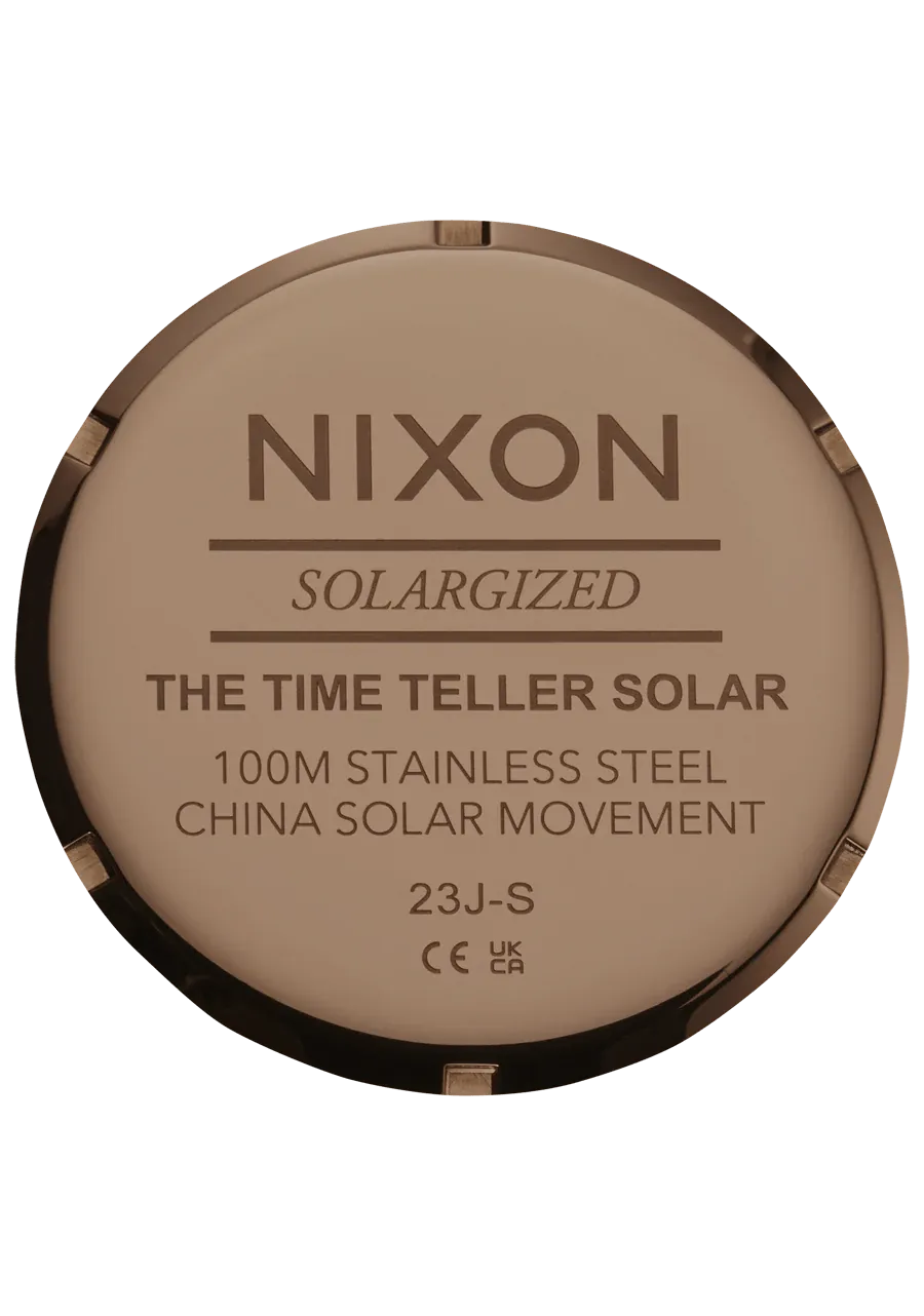 Nixon "Time Teller Solar" Watch in 4 Color Combinations