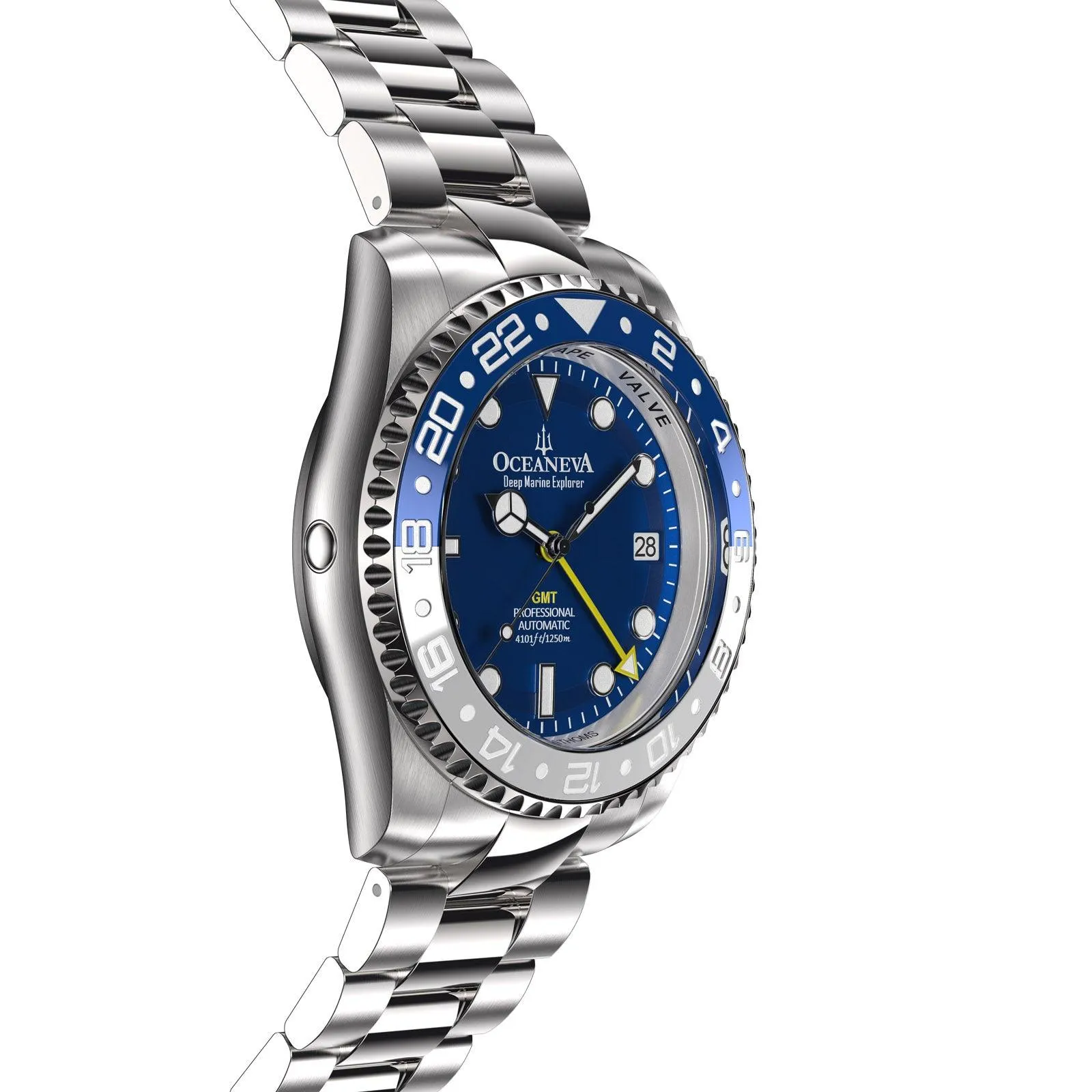 Oceaneva Automatic GMT Watch - Deep Marine Explorer Diver Watch