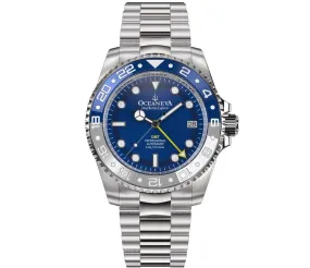 Oceaneva Automatic GMT Watch - Deep Marine Explorer Diver Watch