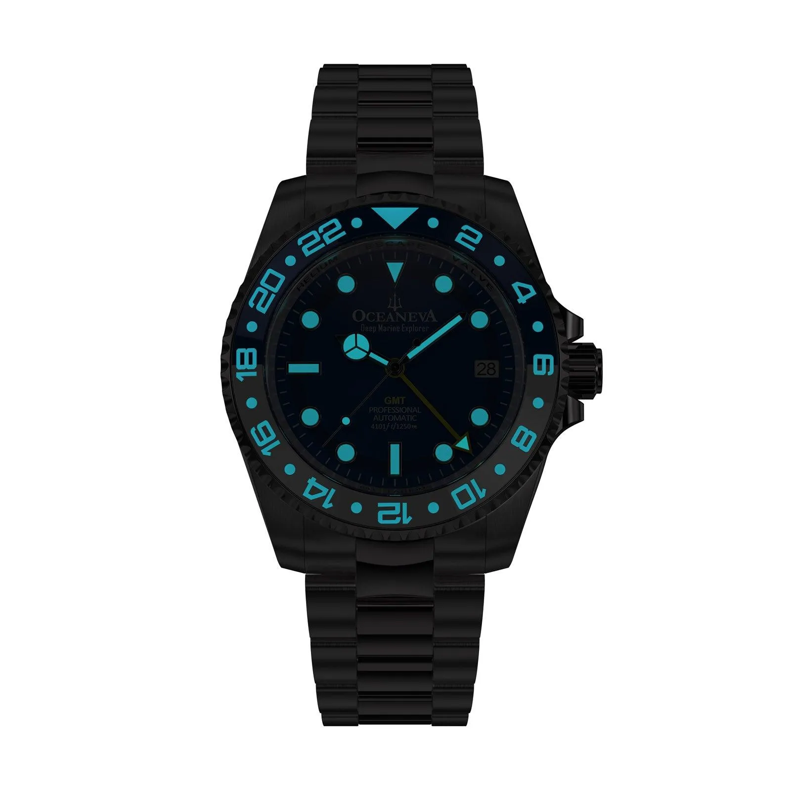 Oceaneva Automatic GMT Watch - Deep Marine Explorer Diver Watch