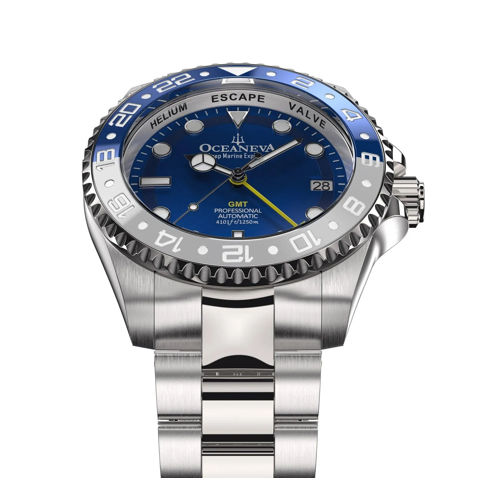 Oceaneva Automatic GMT Watch - Deep Marine Explorer Diver Watch