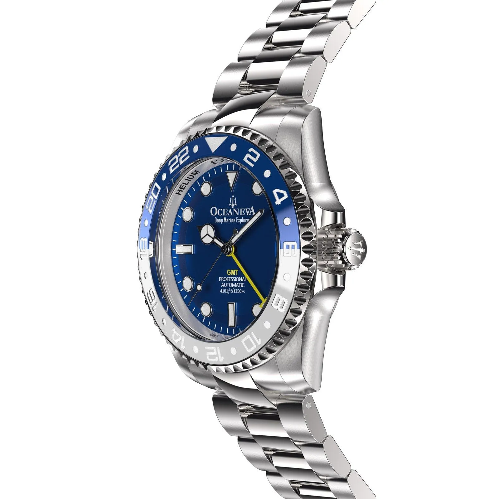 Oceaneva Automatic GMT Watch - Deep Marine Explorer Diver Watch