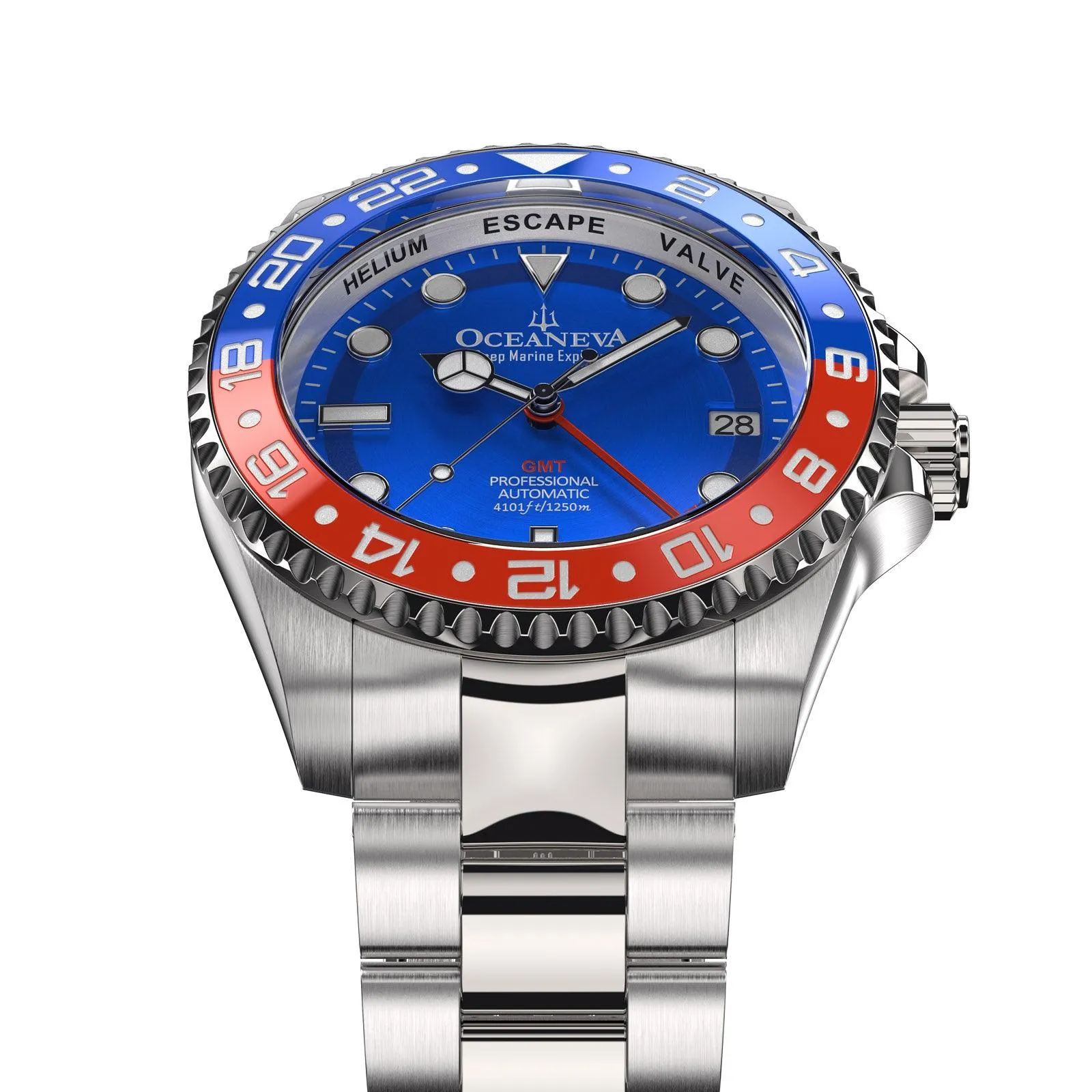 Oceaneva™ Deep Marine Explorer GMT Automatic 1250M Men's Watch