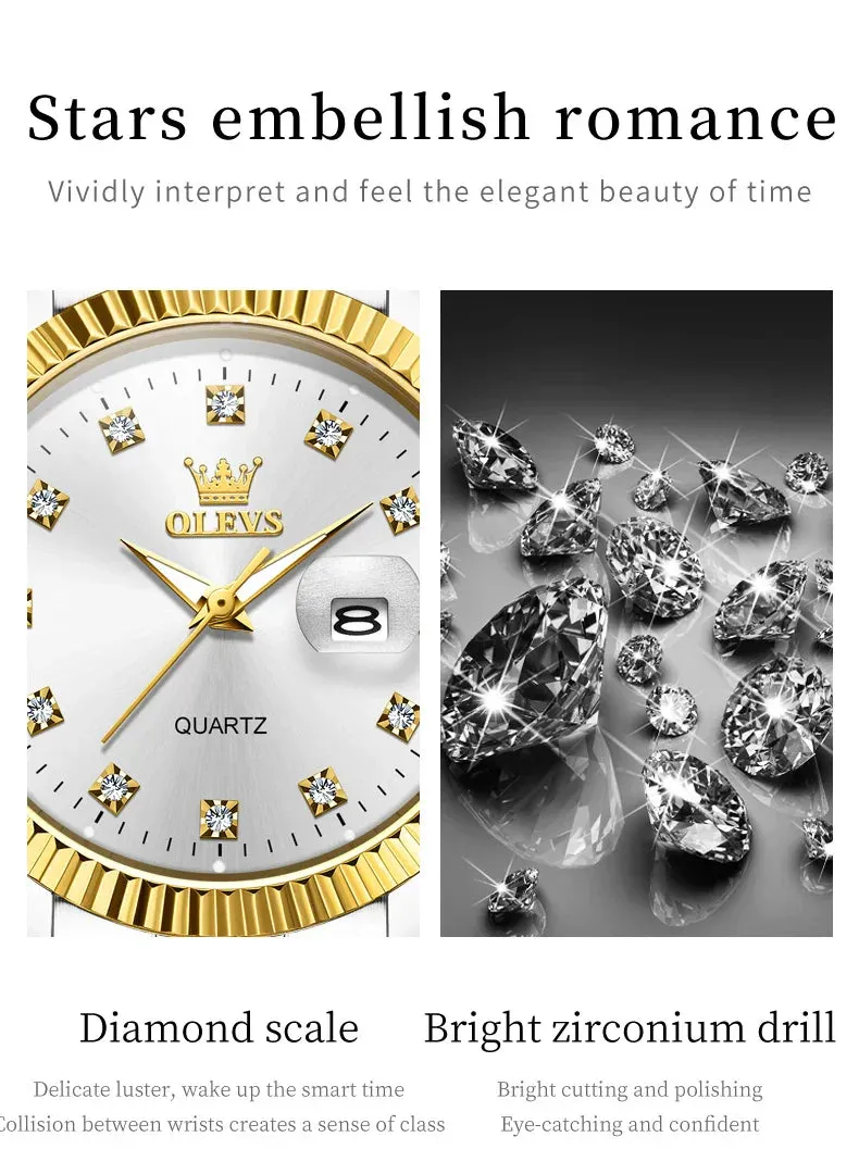OLEVS® Couple Luxury Watch