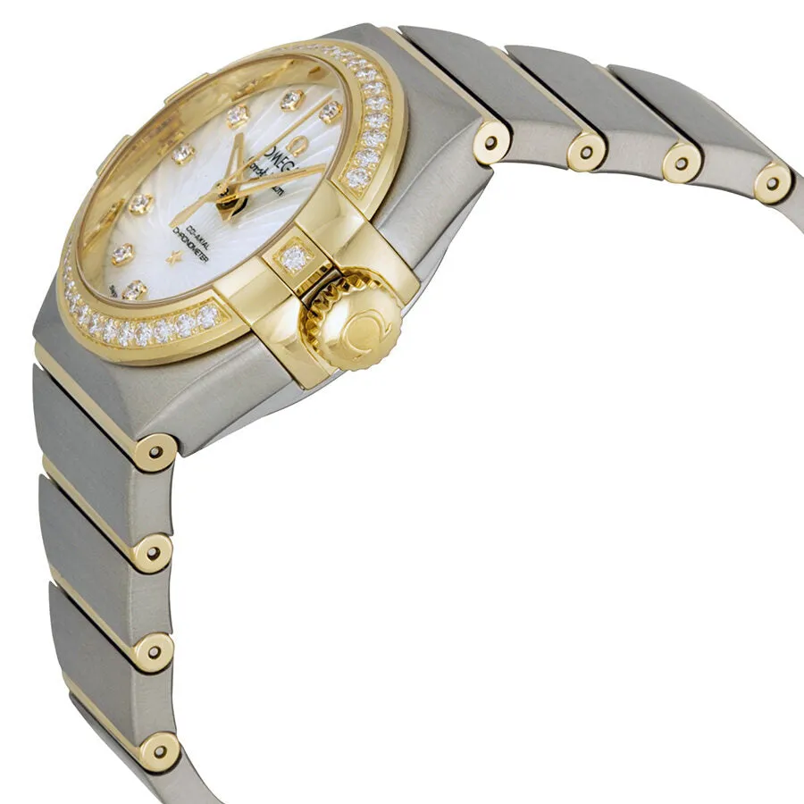 Omega Constellation Chronometer Automatic Mother of Pearl Dial Stainless Steel Ladies Watch 123.25.27.20.55.002