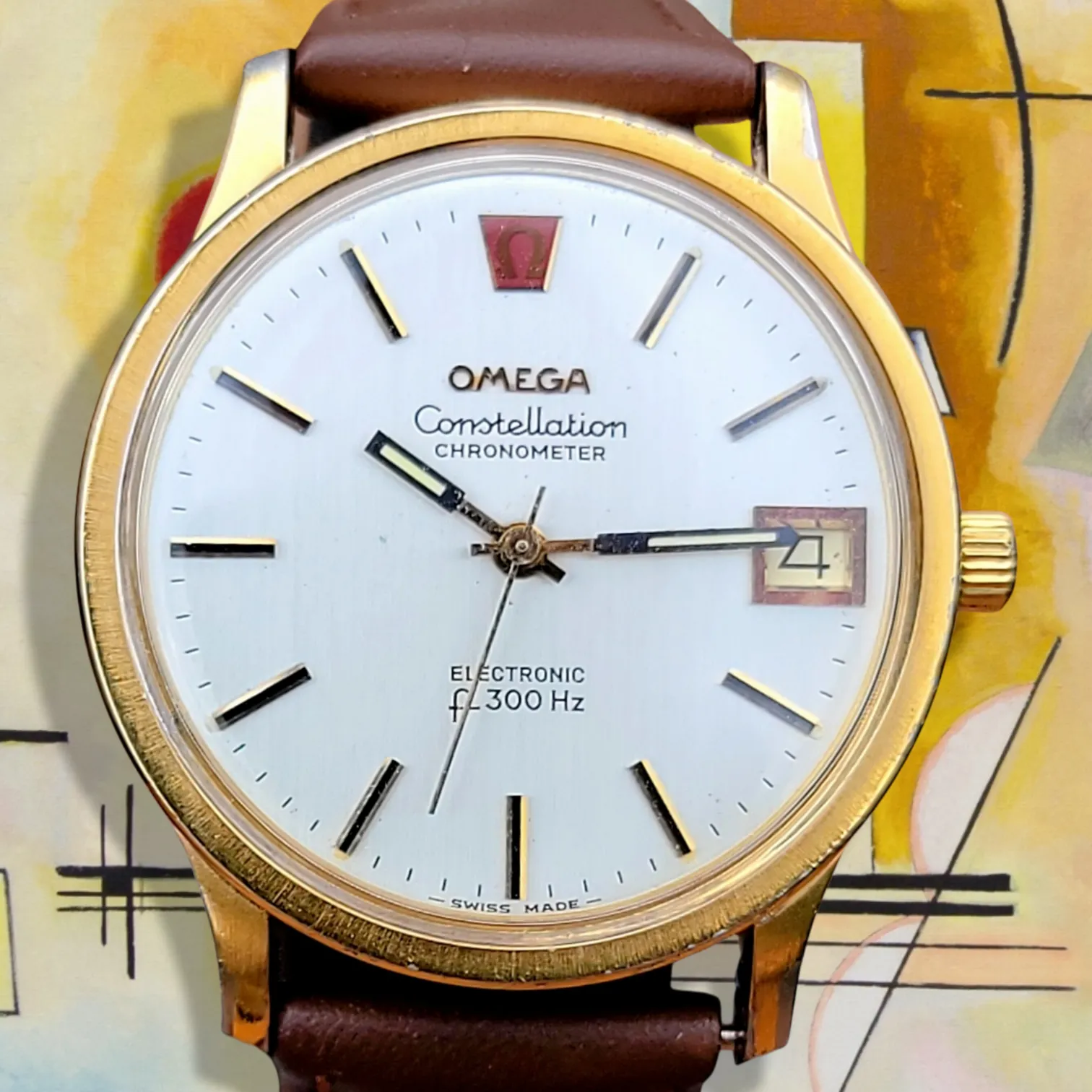 OMEGA Constellation Chronometer Electronic F300Hz Tuning Fork Watch