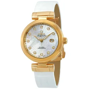 Omega De Ville Ladymatic Diamond Yellow Gold Ladies Watch 42563342055002 425.63.34.20.55.002