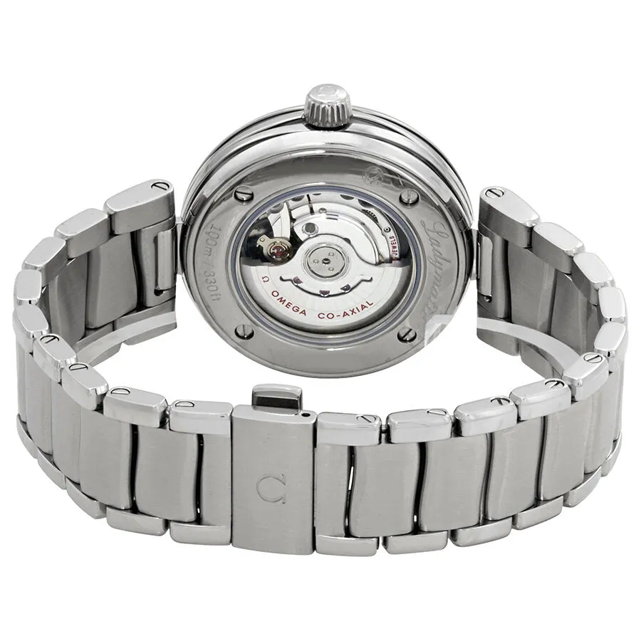 Omega DeVille Mother of Pearl Diamond Dial Stainless Steel Ladies Watch 42530342055002 425.30.34.20.55.002