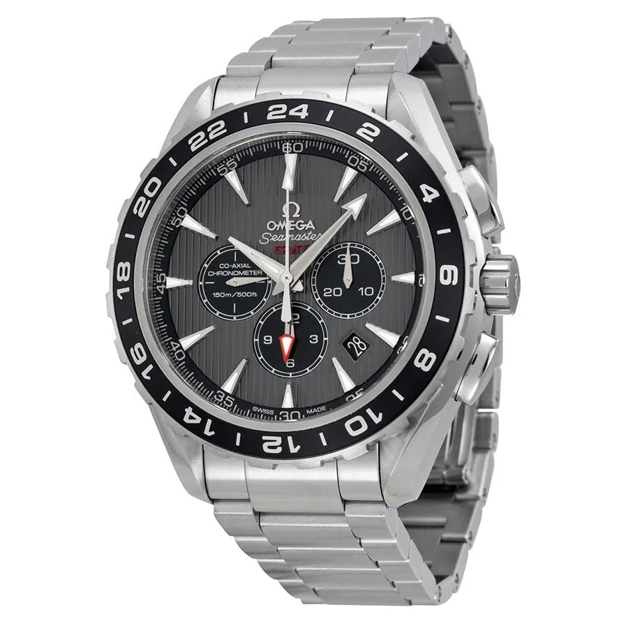 Omega Sea Master Aqua Terra Chronograph GMT Grey Dial Men's Watch 23110445206001 231.10.44.52.06.001