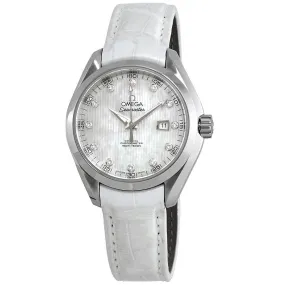 Omega Seamaster Aqua Terra Automatic Chronometer Diamond White Dial Ladies Watch 231.13.34.20.55.001