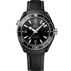 Omega Seamaster Planet Ocean 600M 39.5 mm, black ceramic on rubber strap