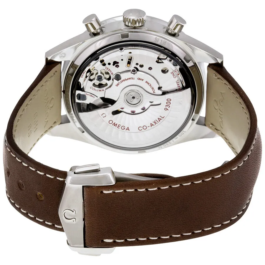 Omega Speedmaster 57 Chronograph White Dial Brown Leather Men's Watch 33192425104001 331.92.42.51.04.001