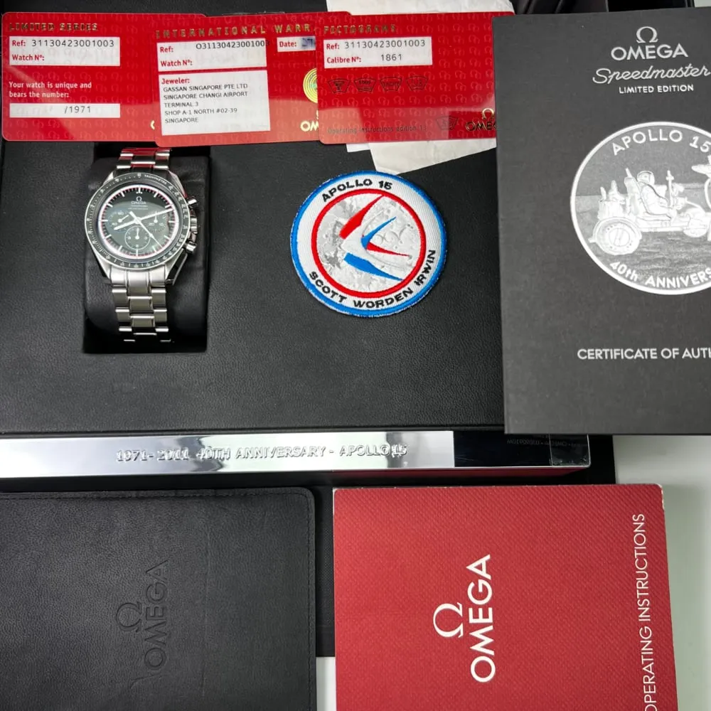 Omega Speedmaster Moonwatch Apollo 15 40th Anniversary 311.30.42.30.01.003