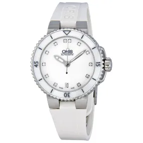 Oris Divers Date Automatic White Dial Ladies Watch 01 733 7652 4191 07 01 733 7652 4191-07 4 18 31