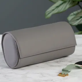 Pebble Grey Leather Three Section Watch Case