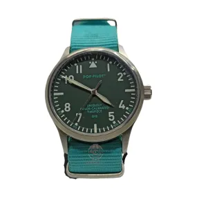 POP PILOT - Original - Brand Box - Sky Blue - 42MM - Unisex Watch.