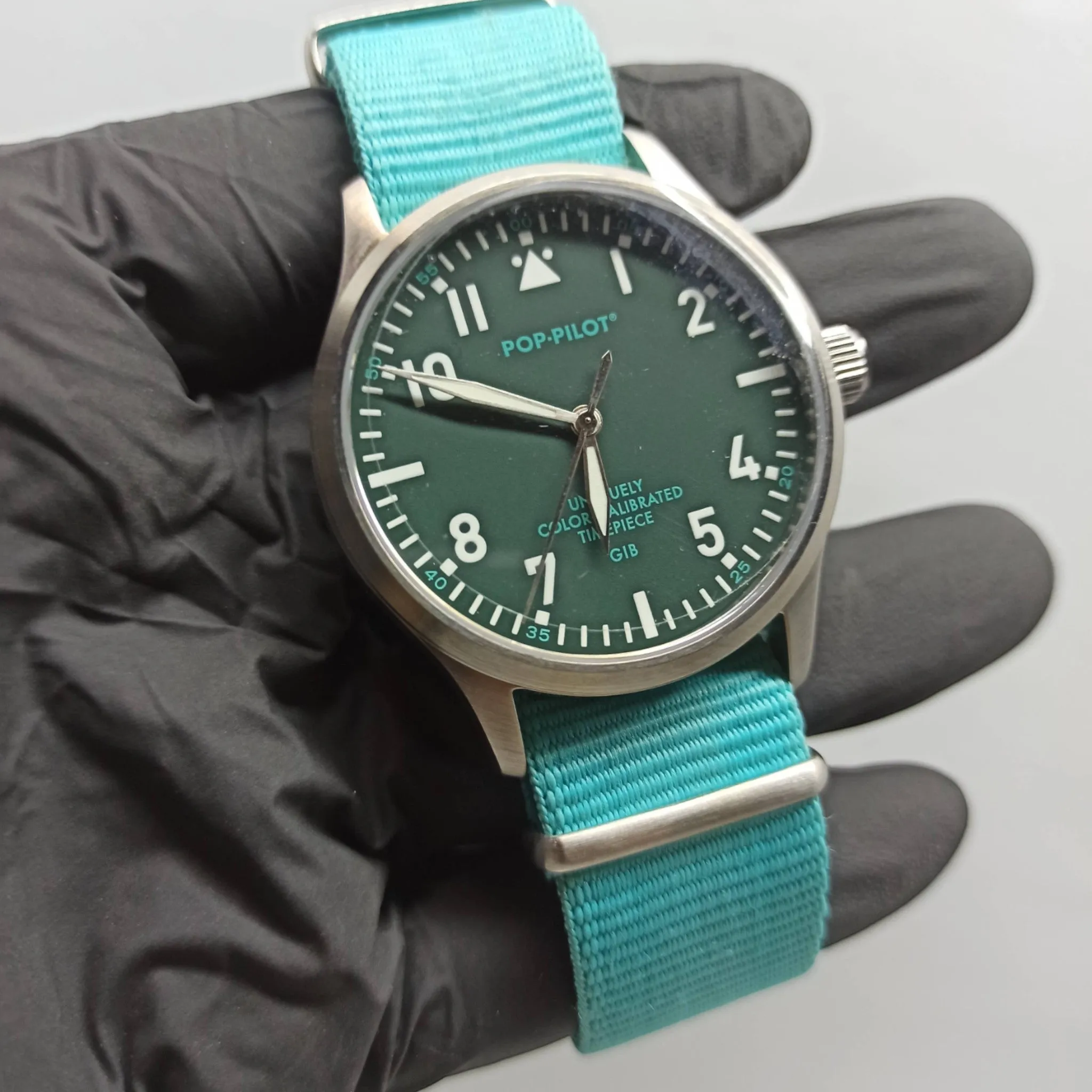POP PILOT - Original - Brand Box - Sky Blue - 42MM - Unisex Watch.