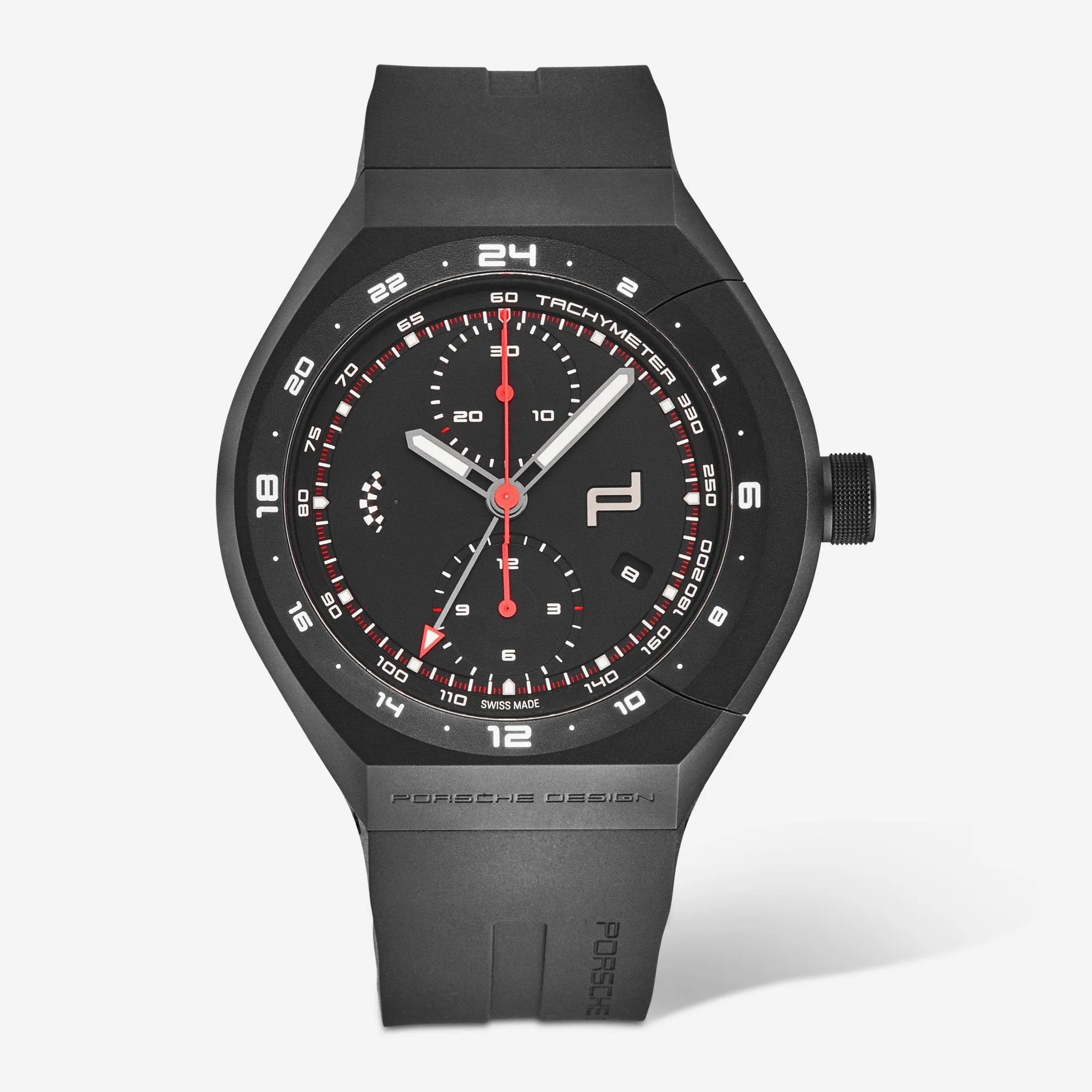 Porsche Monobloc Actuator GMT Chronograph Titanium Men's Automatic Watch 6030.6.01.007.05.2