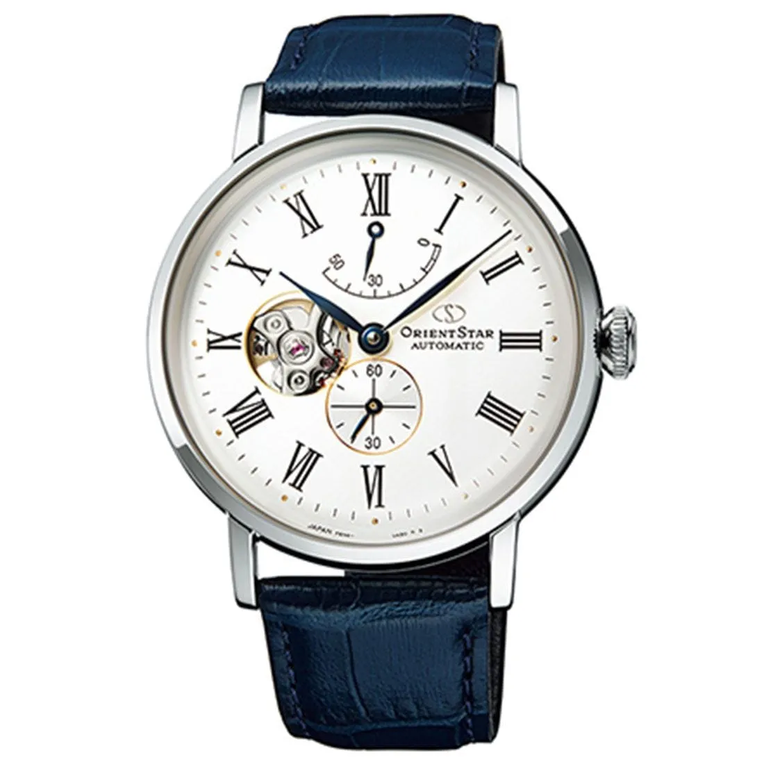 RE-AV0007S RE-AV0007S00B Orient Star Automatic Open Heart Mens Watch