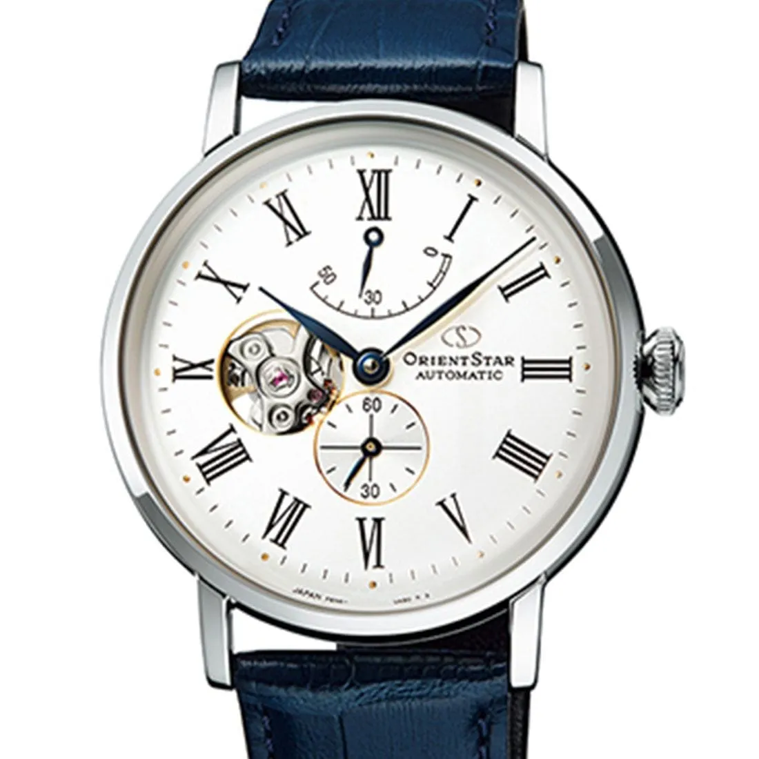 RE-AV0007S RE-AV0007S00B Orient Star Automatic Open Heart Mens Watch