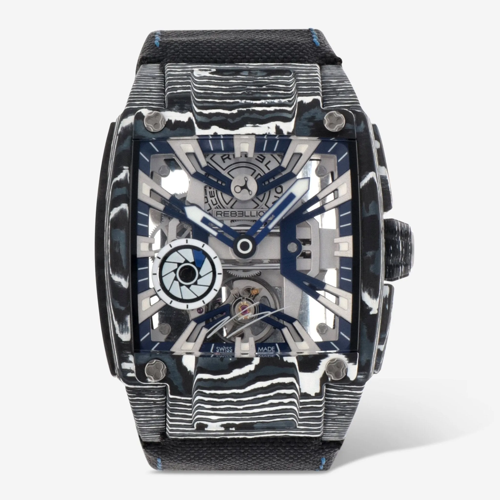 Rebellion Re-Volt Valtteri Bottas Manual Wind Men's Watch RB.REV.3H.CA.VBO